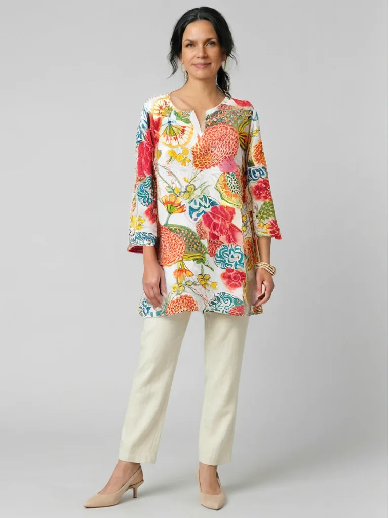 Coral Botanical Garden Tunic — photo 2
