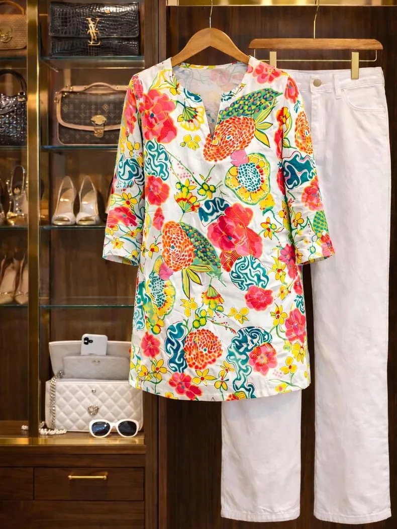 Coral Botanical Garden Tunic — photo 4