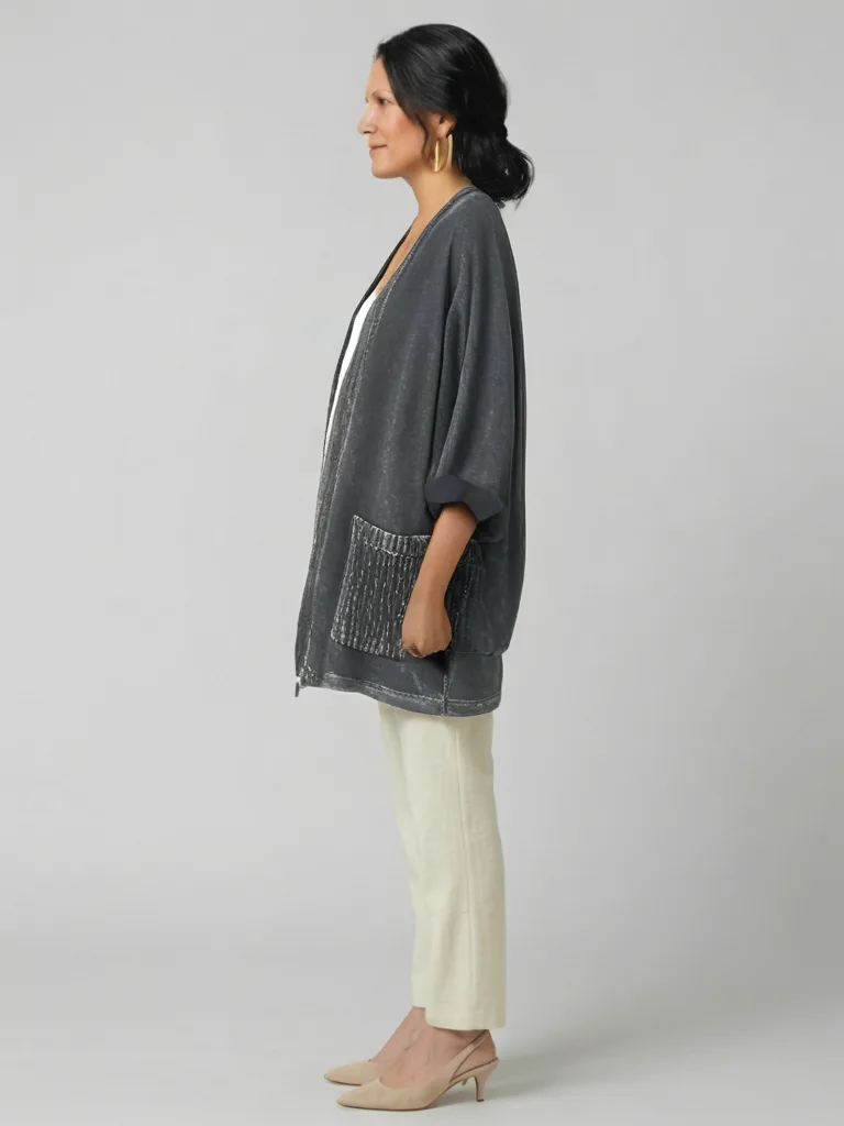 Mineral Wash Open Cardigan — photo 2