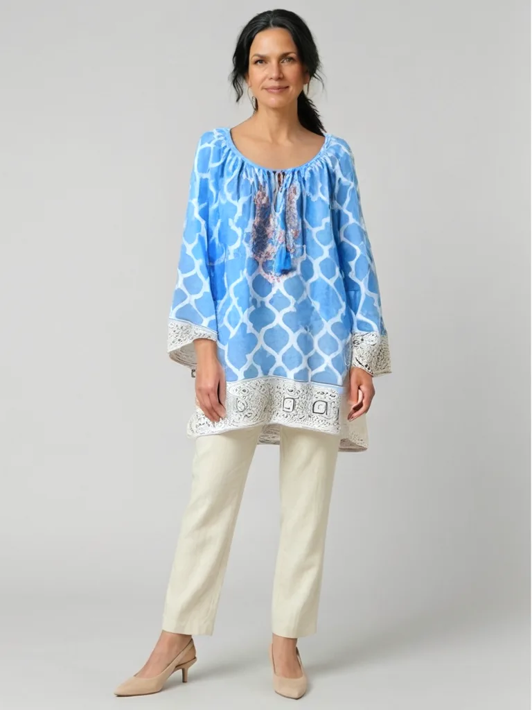 Embroidered Boho Blouse