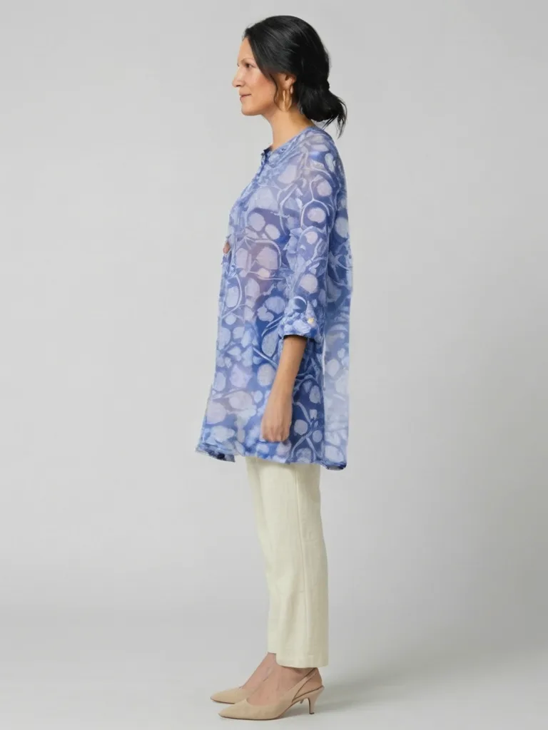 Periwinkle Bubble Print Tunic — photo 3
