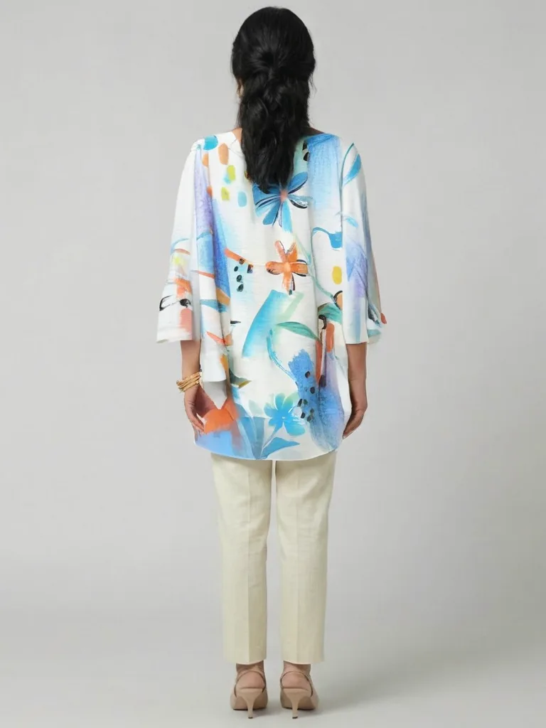 Floral Burnout Swing Tunic — photo 2